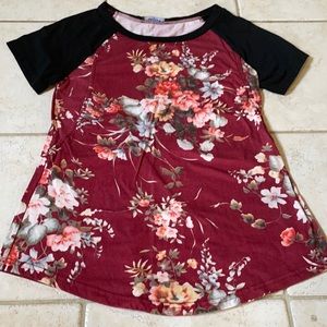 Floral Nursing Top